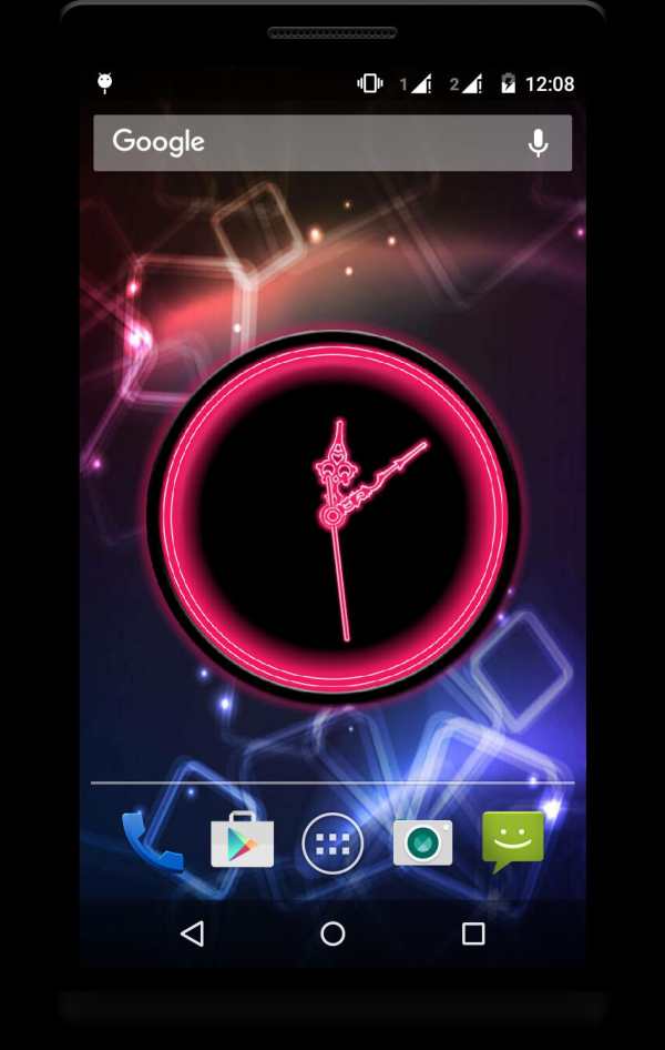 Glowing Clock Live Wallaper screenshot 1