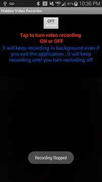 Hidden Video Recorder screenshot 1