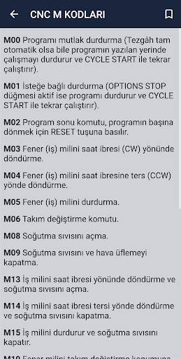 CNC PRATİK BİLGİLER скриншот 4