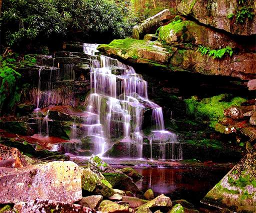 Purple Waterfall Wallpaper screenshot 3