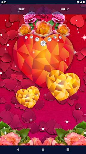 Diamond Hearts Live Wallpaper screenshot 7