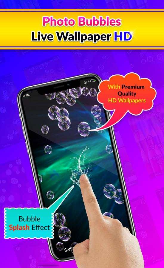Photo Bubbles Live Wallpaper screenshot 1