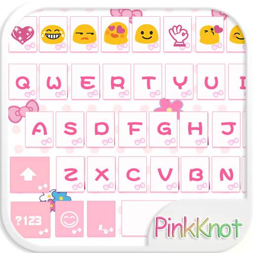 Pink Knot Emoji Keyboard Theme 1.6.7