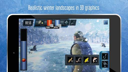Ice fishing game. Catch bass. screenshot 2