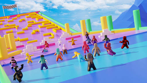 Among Guys: fall racing games. Epic race fun games screenshot 2