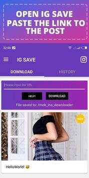 IG SAVE -  Automatic Download For Instagram screenshot 3