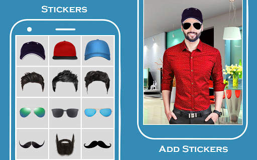 Men formal shirt photo suit screenshot 3
