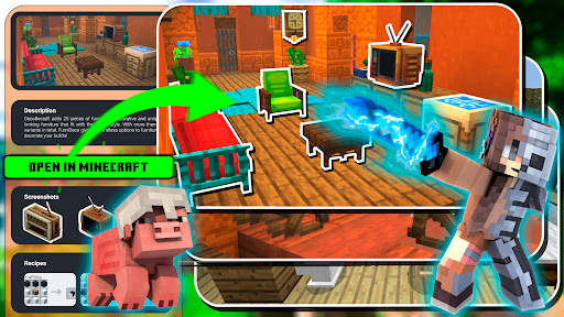 Furniture mod. Minecraft mods. screenshot 1