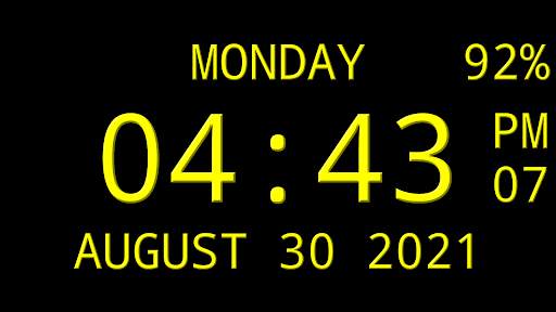 Digital Clock Live Wallpaper-7 screenshot 13