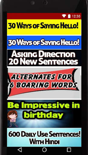 Learn English of Hindi Daily conversation Sentence screenshot 3