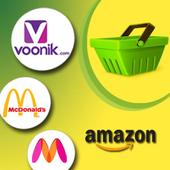 All in one shopping app browser icon