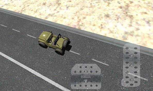 Military Jeep Driving In Snow screenshot 2