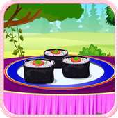 Sushi fish cooking games logo