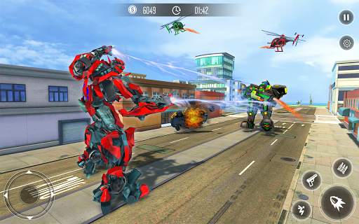 Helicopter Robot Battle: Robot Transformation Game screenshot 12