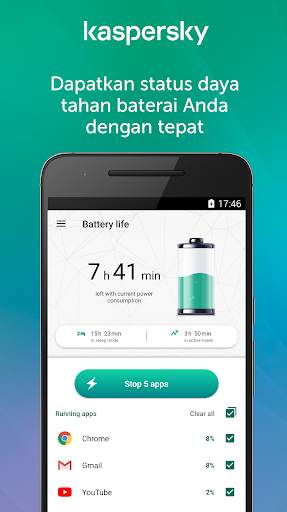 Kaspersky Battery Life: Penghemat Baterai screenshot 2