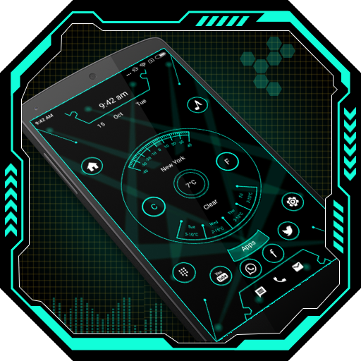 Futuristic Launcher 3 -AppLock icon