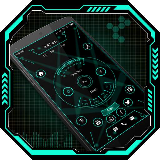 Futuristic Launcher 3 -AppLock 6.0