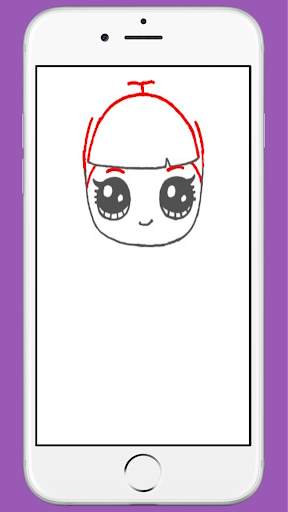 How to draw a surprise cute doll screenshot 3