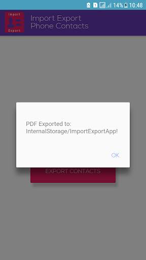 Export import contacts screenshot 6