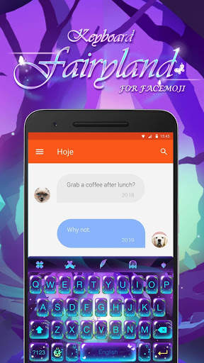 Purple Fairyland Keyboard Theme screenshot 1
