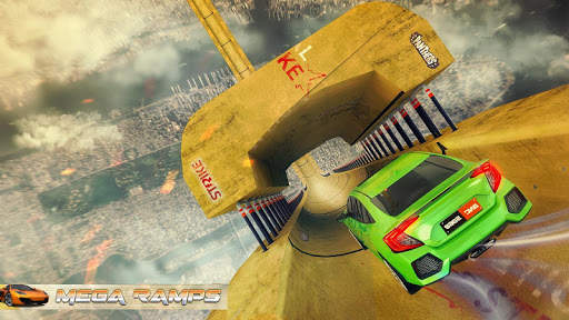 Mega Ramp Car Racing Impossible Stunts screenshot 6