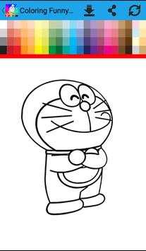 Coloring Funny Dorae Cate screenshot 2