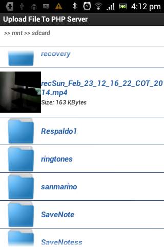 Upload File To PHP Server screenshot 2