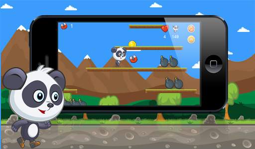 Panda Run: A free Running Panda Game Adventure screenshot 1