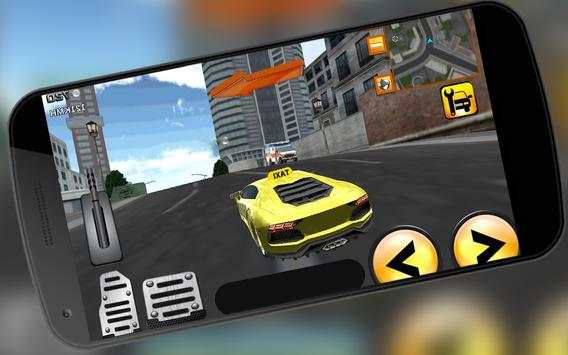 Crazy Taxi Driver City Rush Classic Race Simulator screenshot 3