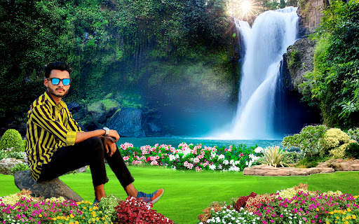 Waterfall Photo Editor: Photo Banane Wala Frames screenshot 1
