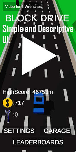 BlockDrive: Old school mini car racing game स्क्रीनशॉट 1