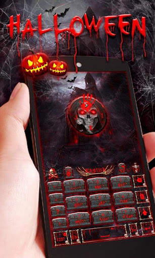 Halloween Keyboard Theme Emoji 5 تصوير الشاشة
