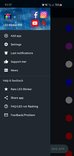 LED Blinker Notifications Lite AoD-Manage lights screenshot 2