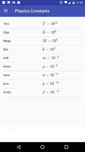 Physics Constants screenshot 3