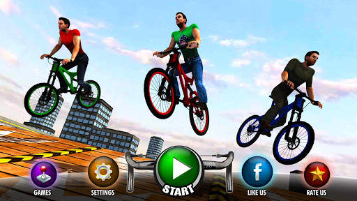 Rooftop Bicycle Stunt Rider 3D screenshot 15