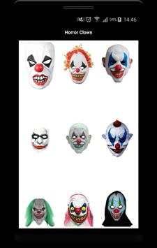 Horror máscara del payaso Photo Editor screenshot 1