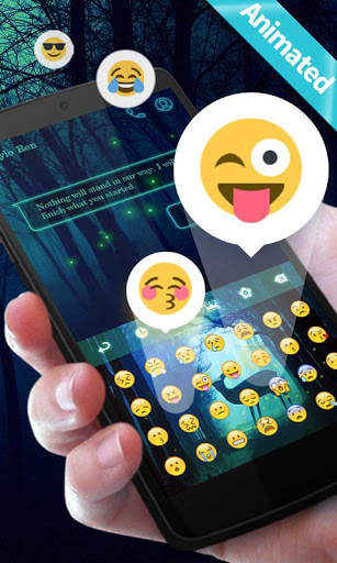 Deep Forest GO Keyboard Animated Theme screenshot 3