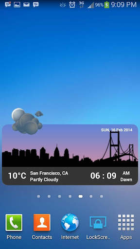Metro Clock & Weather screenshot 1