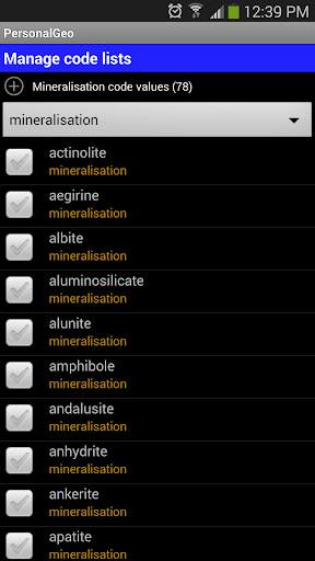 PersonalGeo geology logging screenshot 5