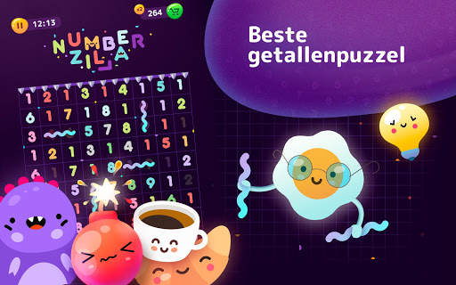 Numberzilla: Puzzel Spelletjes screenshot 7