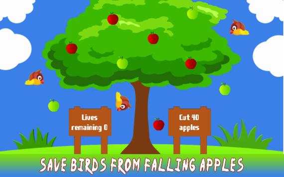 Fruit Cut: Classic Bird Rescue Game For Kids screenshot 1