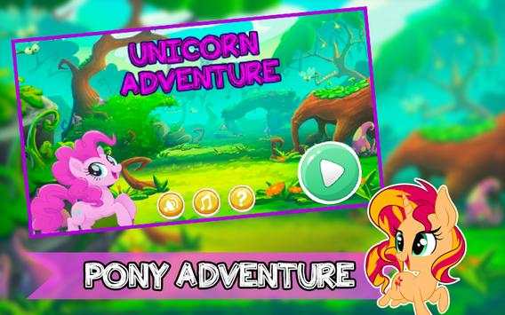 Little sweet Pony Unicorn Run Adventure screenshot 1