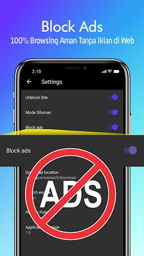 Browser VPN Pintar Anti Blokir screenshot 3