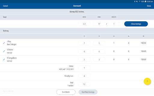 Play-Cricket Scorer screenshot 10