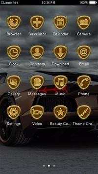 Bronze Car Theme C Launcher screenshot 2