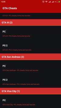 Total Cheats Code For GTA स्क्रीनशॉट 2