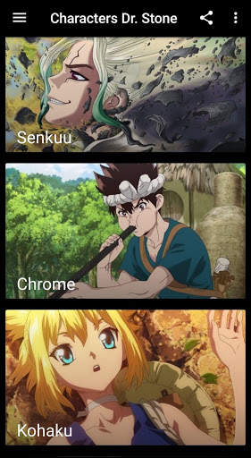 Characters Dr Stone Wallpapers screenshot 1