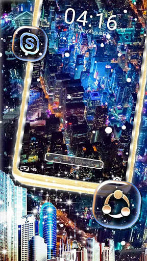 City Night Launcher Theme screenshot 4