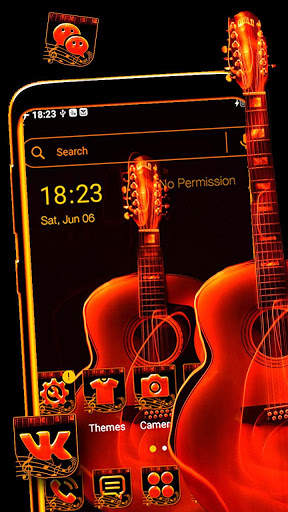 Musical Guitar Launcher Theme screenshot 1