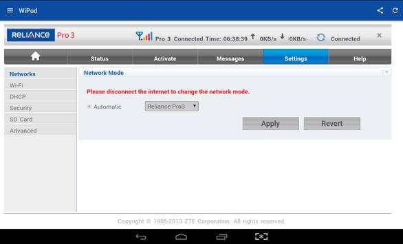 Reliance 4G Wipod App скриншот 12